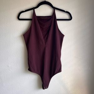 express maroon bodysuit size S